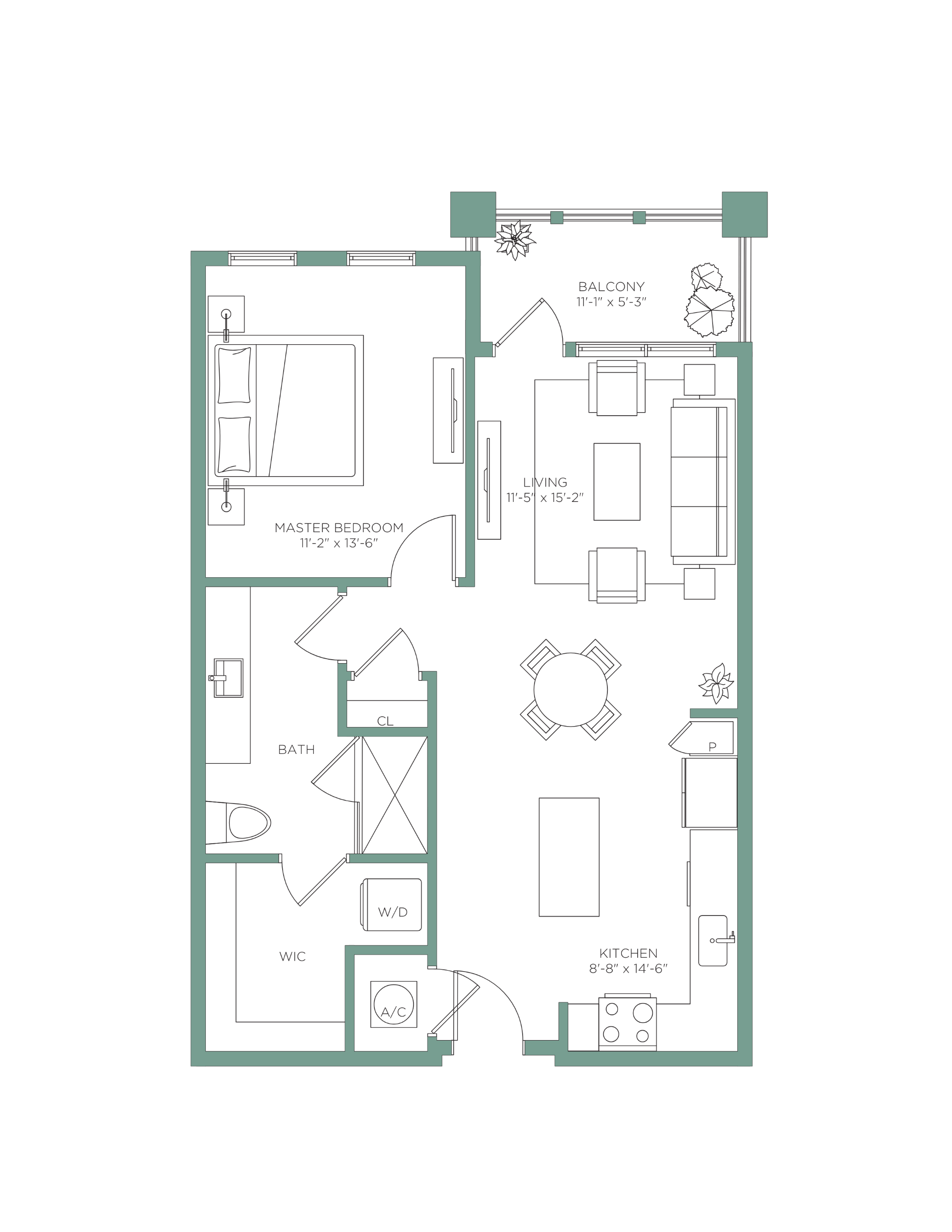 A2 floor plan